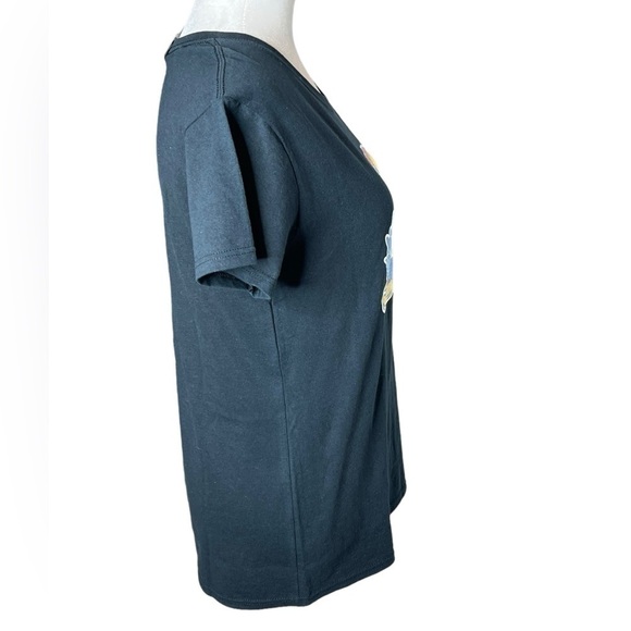 Kansas Jayhawks Glitzy Icon Officially Licensed Short Sleeve T-Shirt Women’s M - Picture 5 of 12